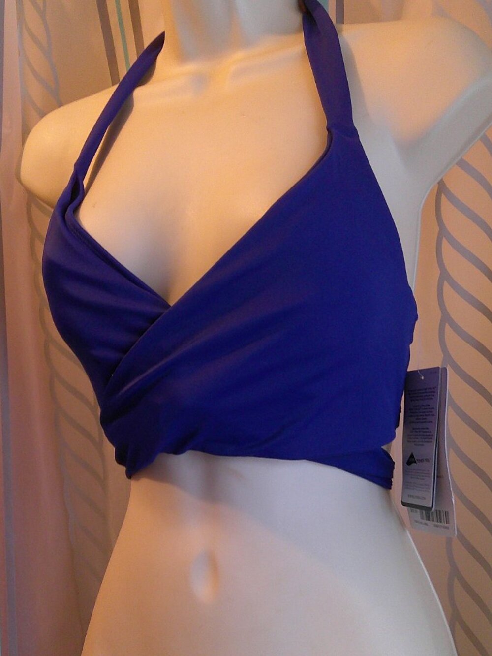 NWT "Athleta" Underwire Wrap Bikini Top Bra Cup Size QuickDri Woman Sz 36B/C